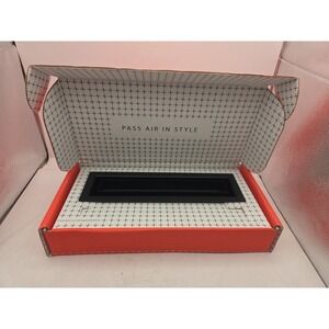 Aria Fittes AV4X14BLK 2x12 IN 1-Way Steel Matte Black Floor Register - NEW OPEN